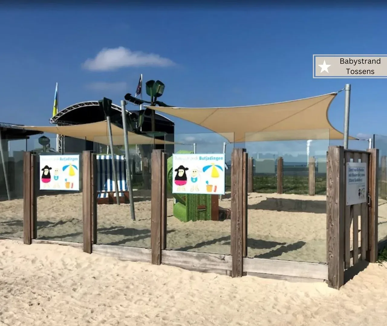 Ausflugsziele Budjadingen mit Kindern Babystrand Tossens