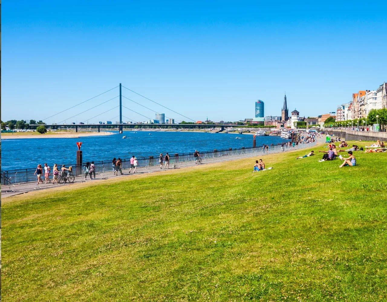 Düsseldorf mit Kindern - die Rheinwiesen