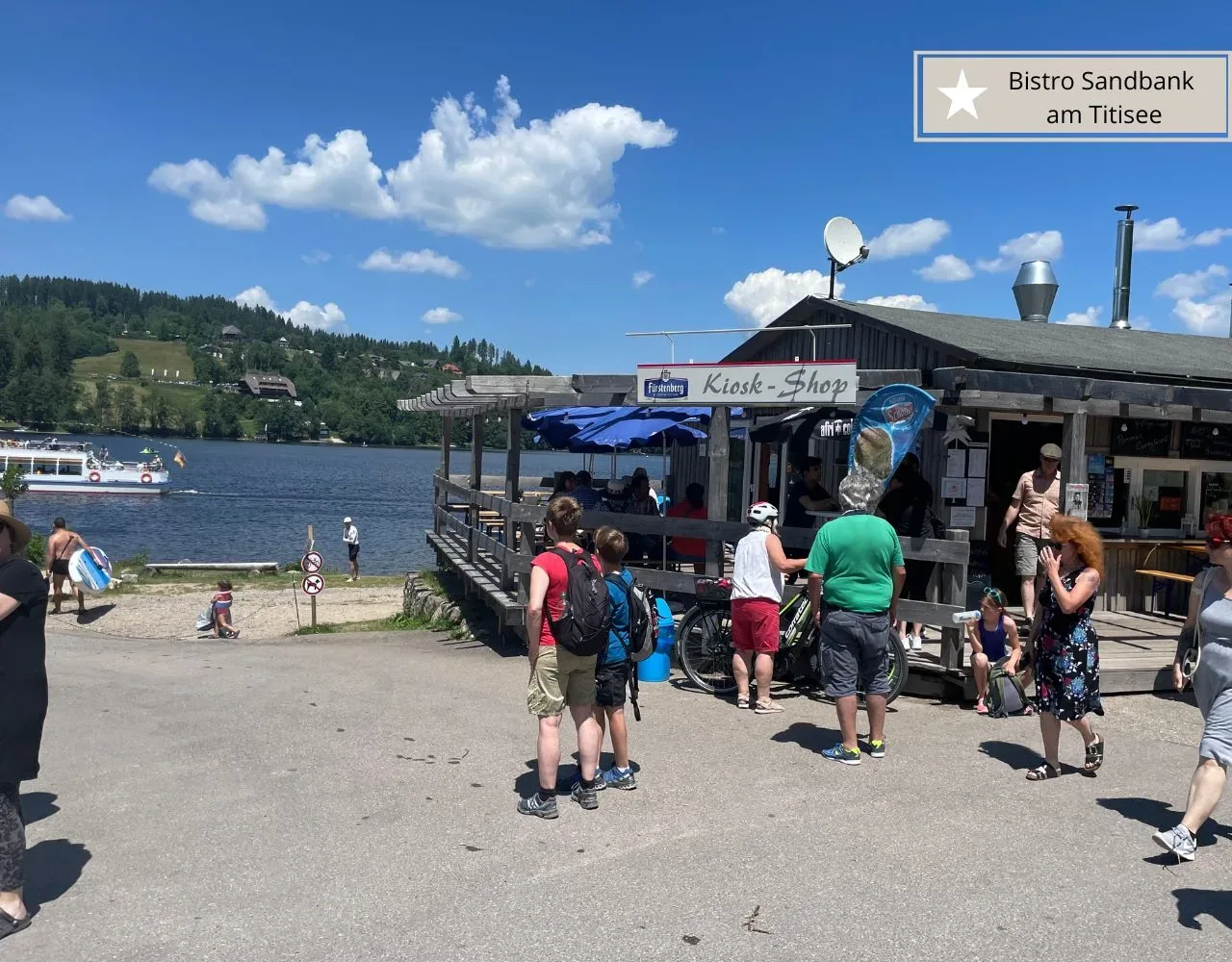 Ausflugsziele am Titisee - die Gaststätte Sandbank
