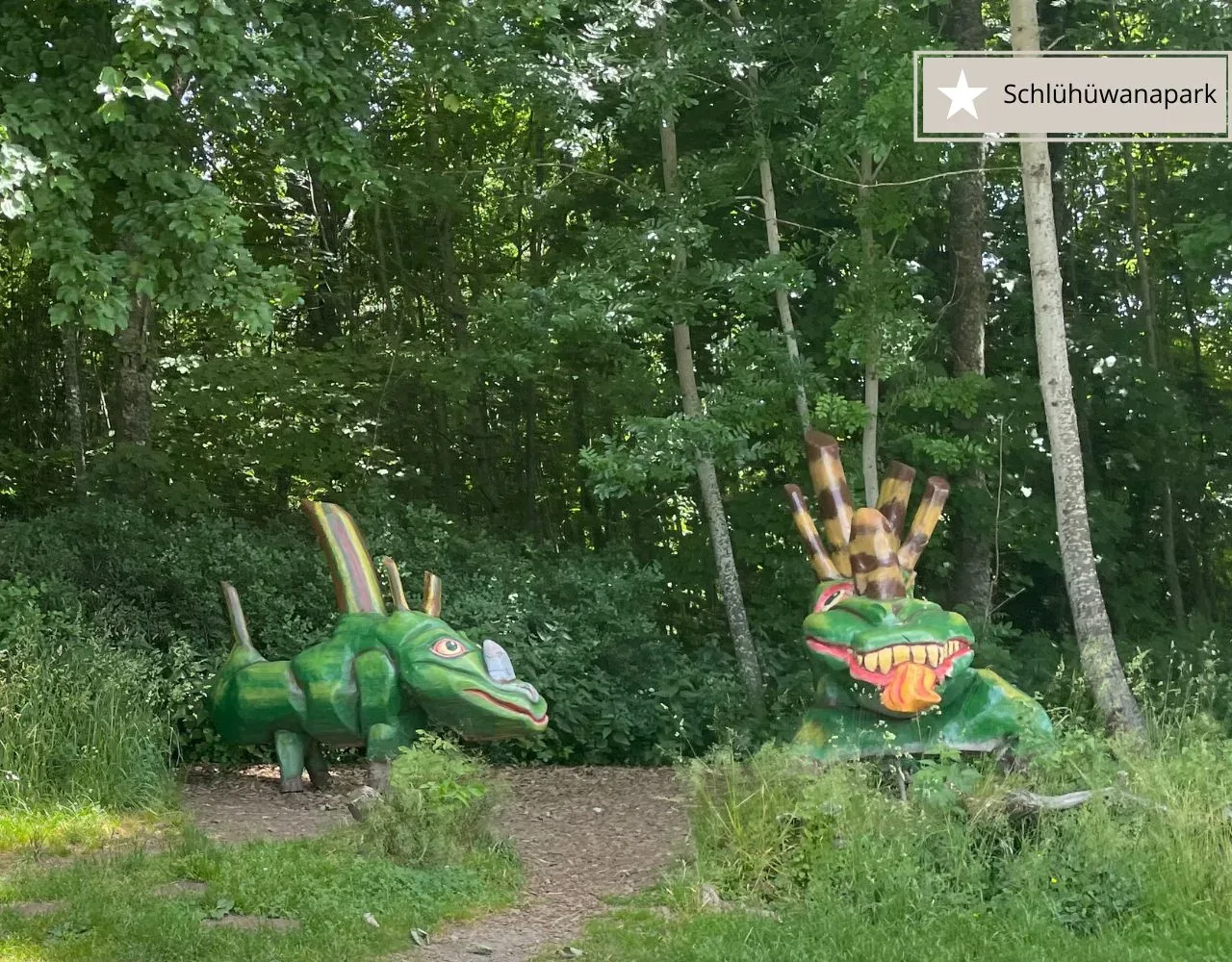 Ausflugsziele rund um den Schluchsee - der Schlühüwana Partk mit Erlebnispfad