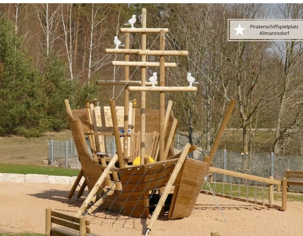 Top Spielplätze am Brombachsee - Piratenschiffspielplatz Allmannsdorf