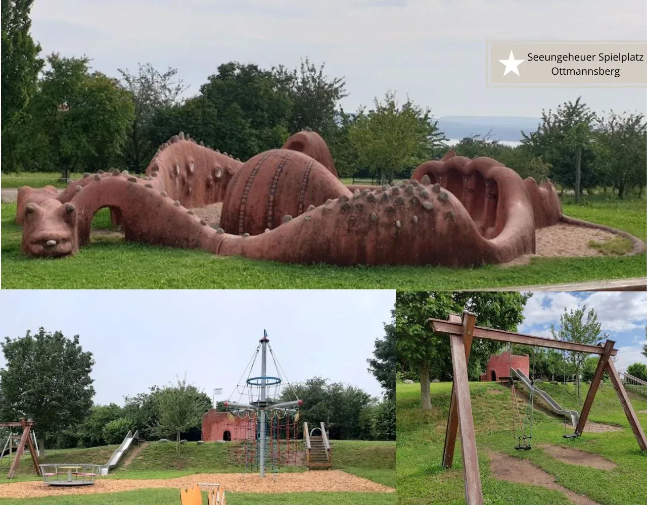 Top Spielplätze am Brombachsee - Seeungeheuerspielplatz Ottmannsdorf
