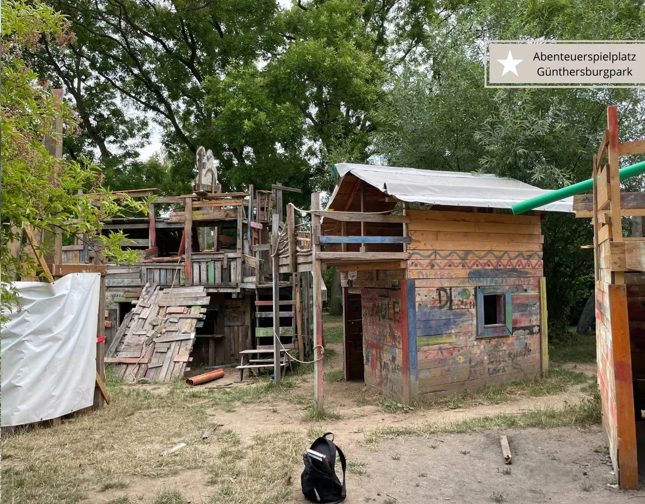 Top Spielplätze in Frankfurt - Abenteuerspielplatz Günthersburgpark (1)