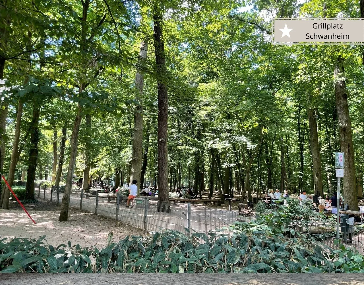 beste Spielplätze in Frankfurt - Waldspielplatz Schwanheim mit Grillplatz