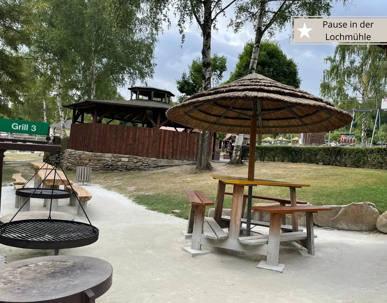 Freizeitpark Lochmühle - Die Grillstationen
