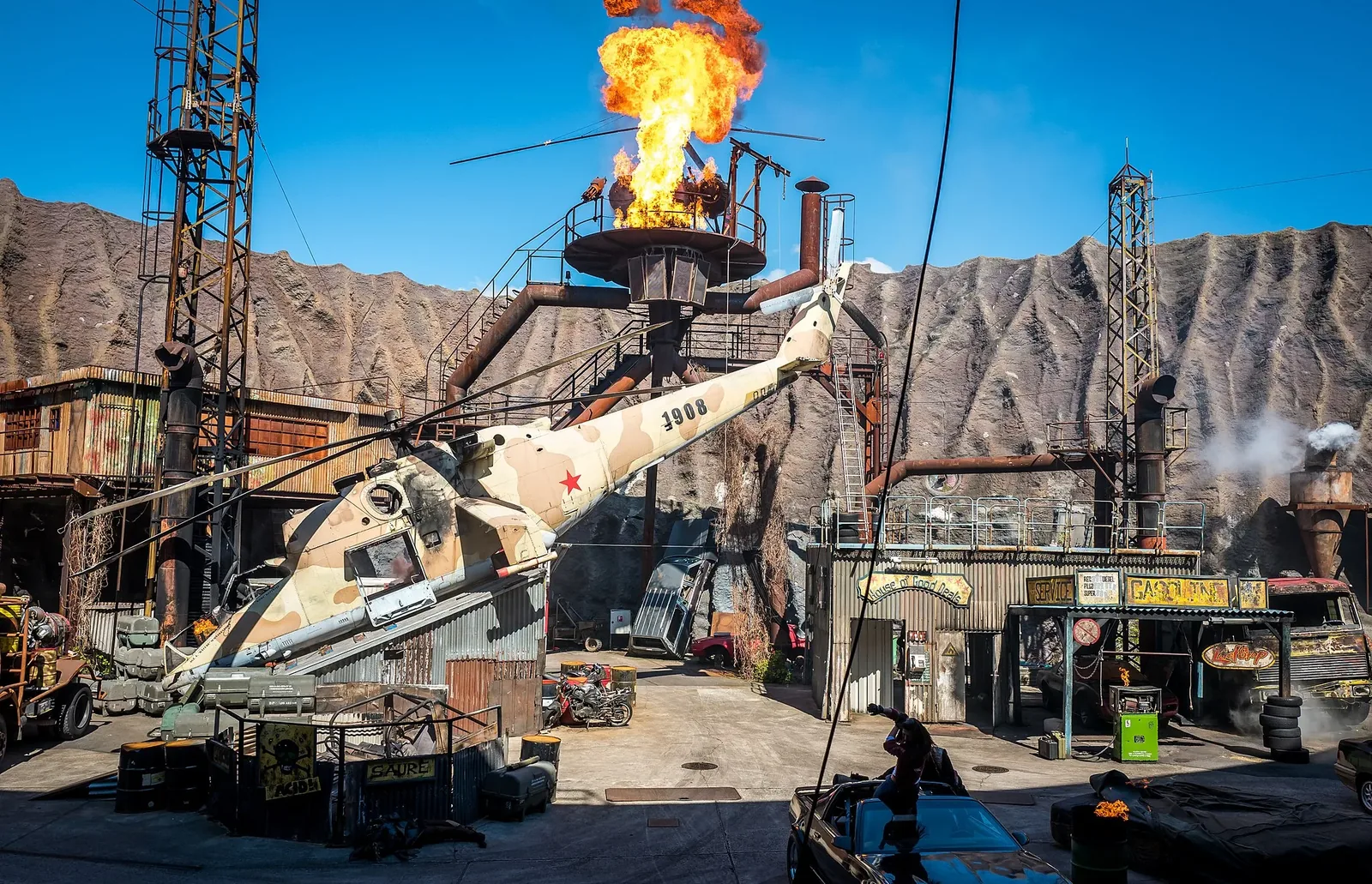 Freizeitparks Ostdeutschland Filmpark Babelsberg StuntShow