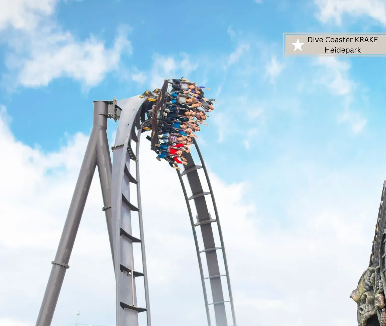 Freizeitparks in Niedersachsen - Dive Coaster KRAKE im Heidepark