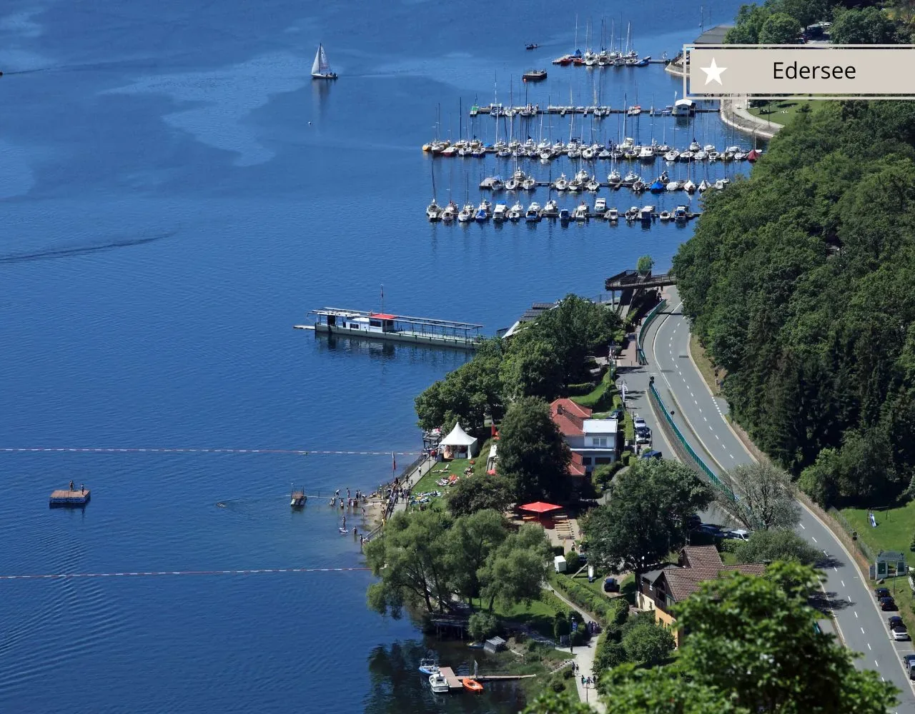 Ausflugsziele mit Kindern in Frankenberg und Waldeck - Yachthafen Edersee