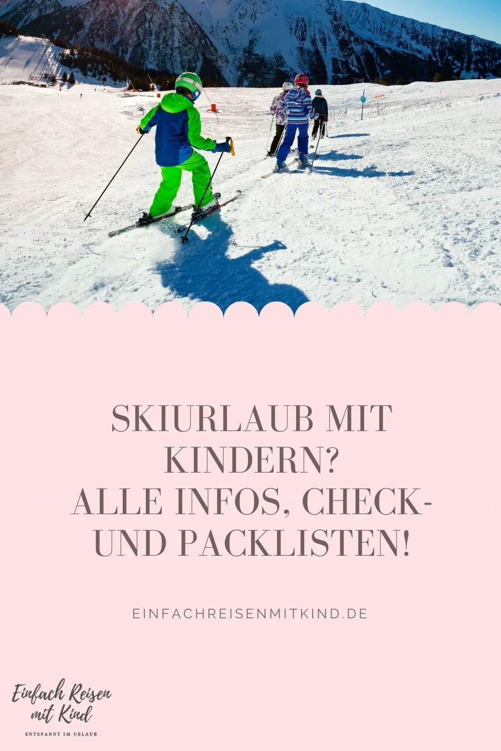 Alle Check- und Packlistem für Skiurlaub mit Kindern und Kids.