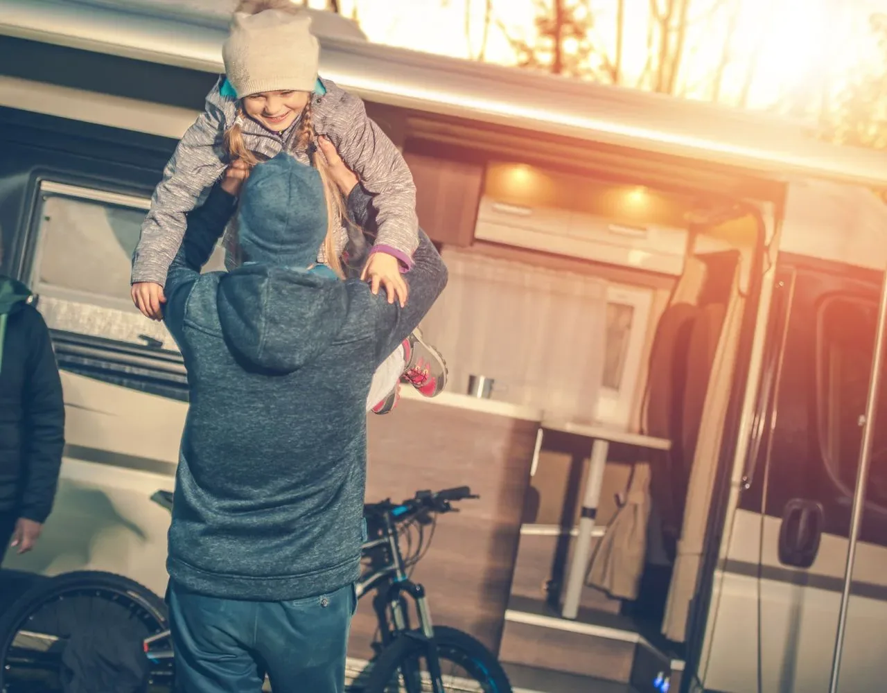 Bauernhof Camping am Bodensee im Herbst