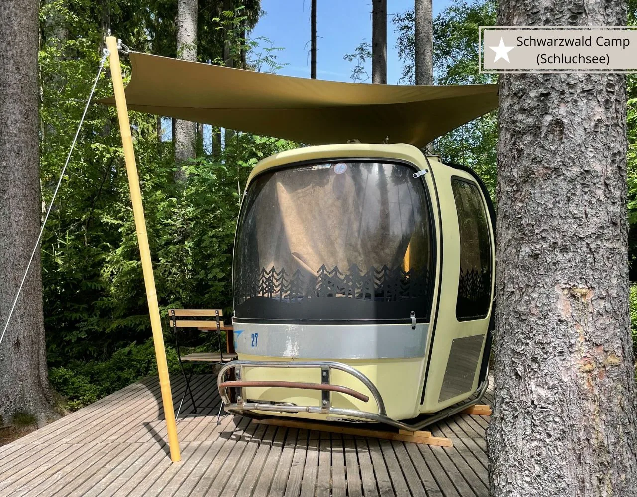 Besondere Unterkünfte mit Kinder - Die Gondel im Schwarzwald Camp