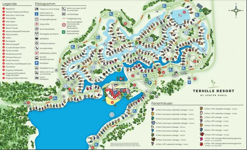 Terhills Lageplan Parkplan