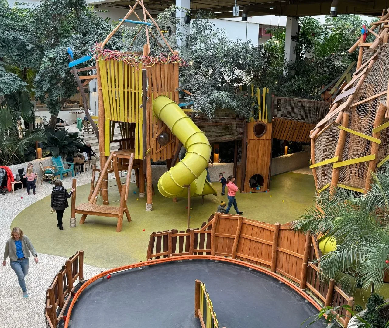 Kletteranlage im Baluba des Center Parcs Park Allgäu