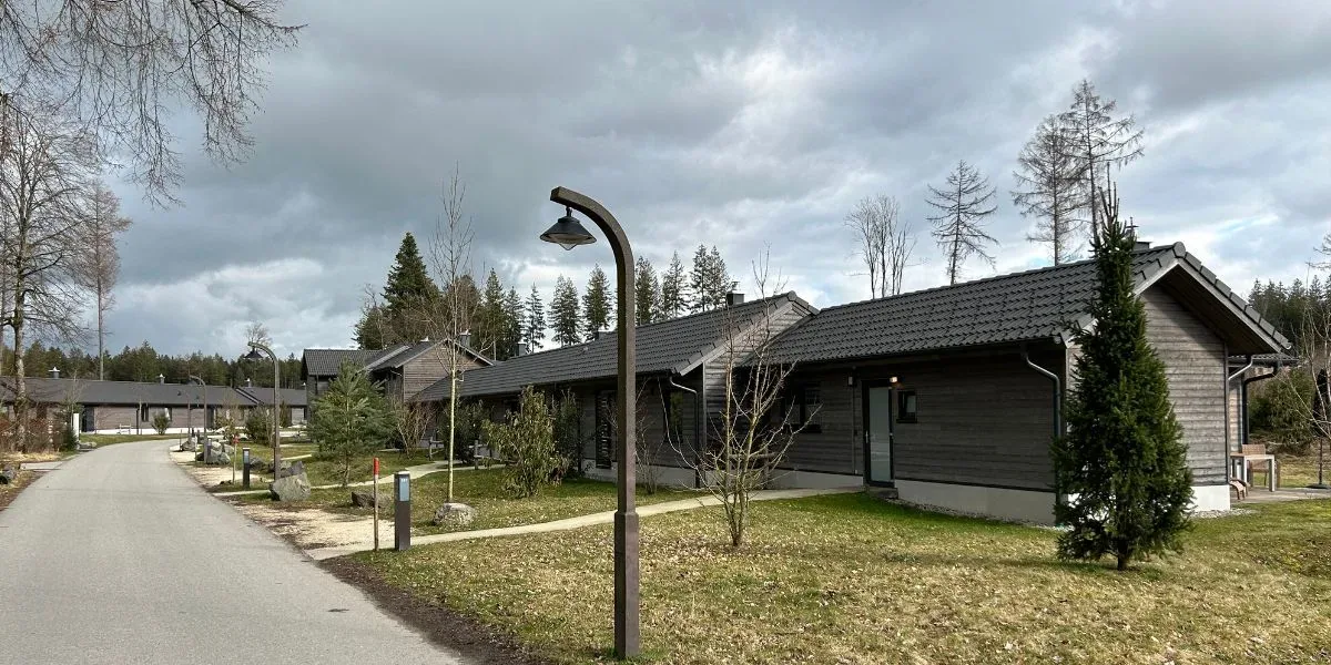 Ferienhäuser im Center Parcs Park Allgäu mit Terrasse