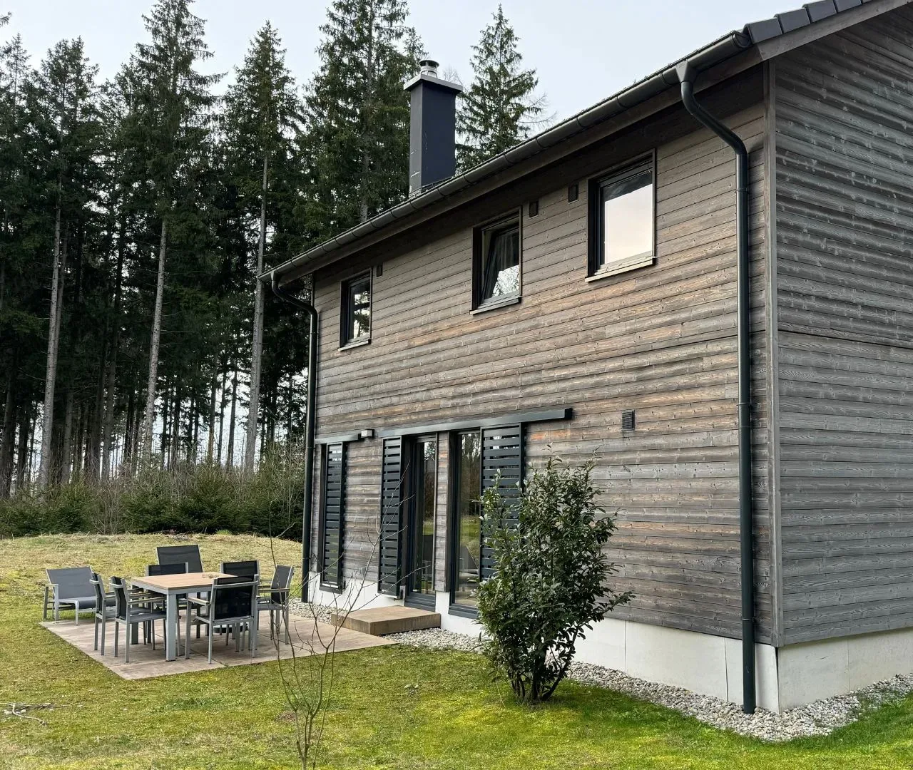 Comfort-Ferienhaus im Center Parcs Park Allgäu von außen