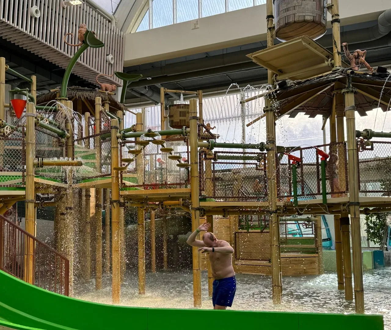 Water Playhouse mit Rutschen im Aqua Mundo des Center Parcs Park Allgäu