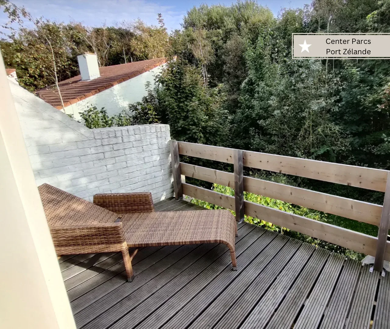 Center Parcs Port Zélande mit Dachterasse