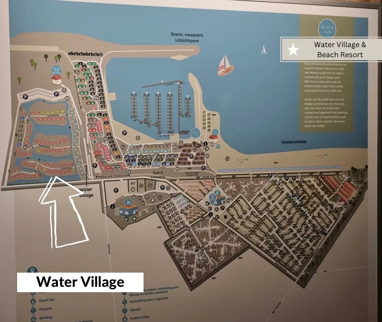 Bester Roompot Water Village Ferienpark Parkplan