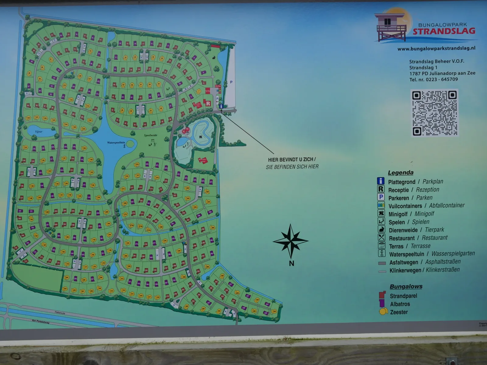 Ferienpark Strandslag – Günstiger Familienurlaub in Holland am Meer Parkplan