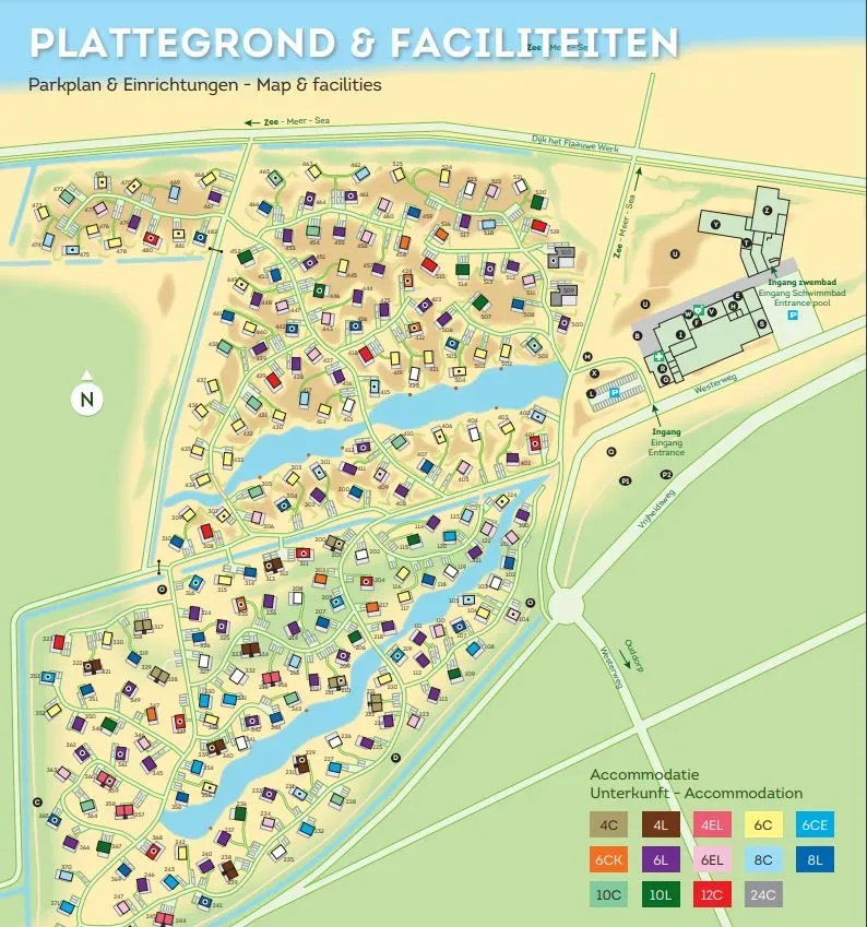 Landal Ouddorp Duin Parkplan Lageplan