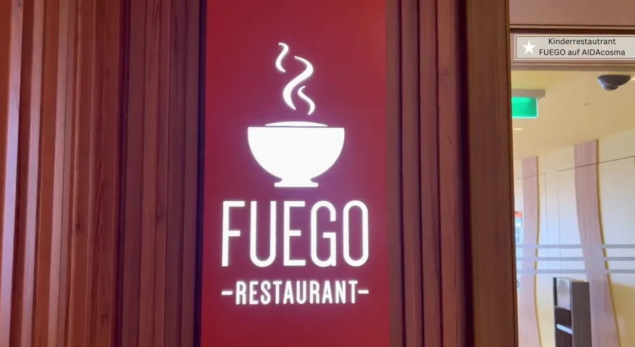 AIDAcosma mit dem Kinderrestaurant Fuego