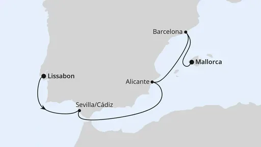 AIDAprima mit Kindern Mallorca