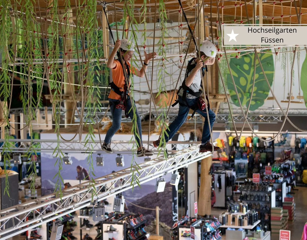 Der Hochseilgarten in Füssen - Eine ideale Indoor-Aktivität mit Kindern im Allgäu