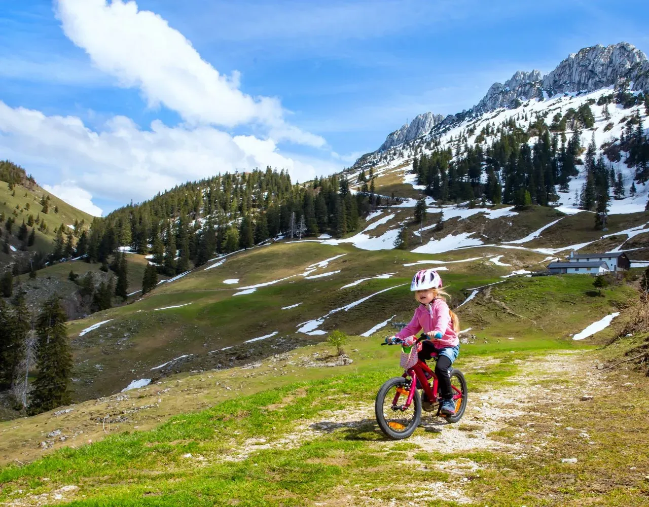 WanderUrlaub im Chiemgau mit Kinderfahrrad