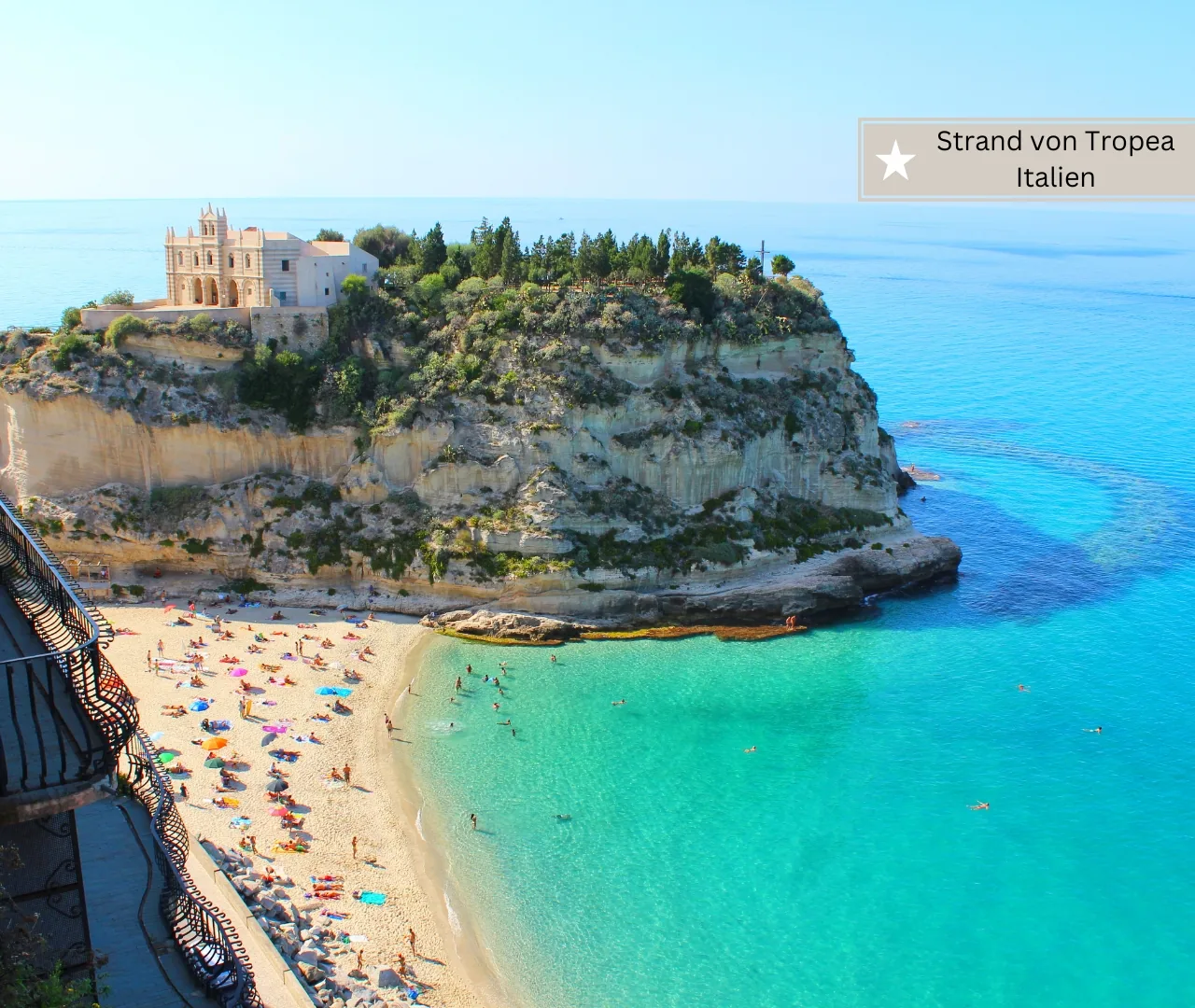Die schönsten Strände Südeuropas mit Kindern - Strand von Tropea in Südotitalien