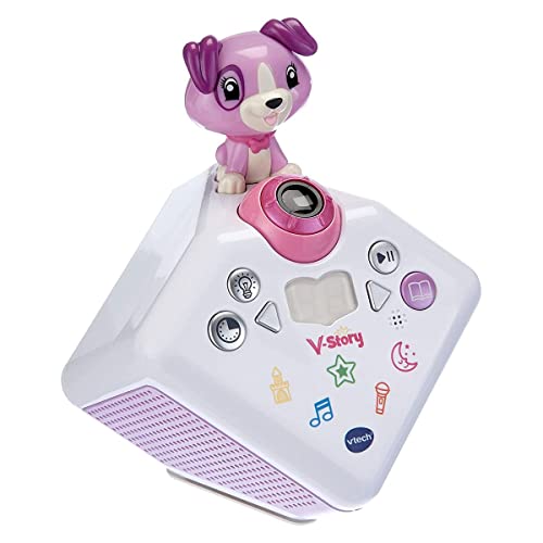 Vtech 80-608064 V-Story, die Hörspielbox pink, Musik-und Geschichtenbox, rosa