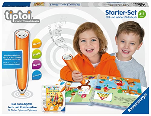 Ravensburger tiptoi Starter-Set 00806: Stift und Wörter-Bilderbuch - Lernsystem für Kinder ab 3 Jahren