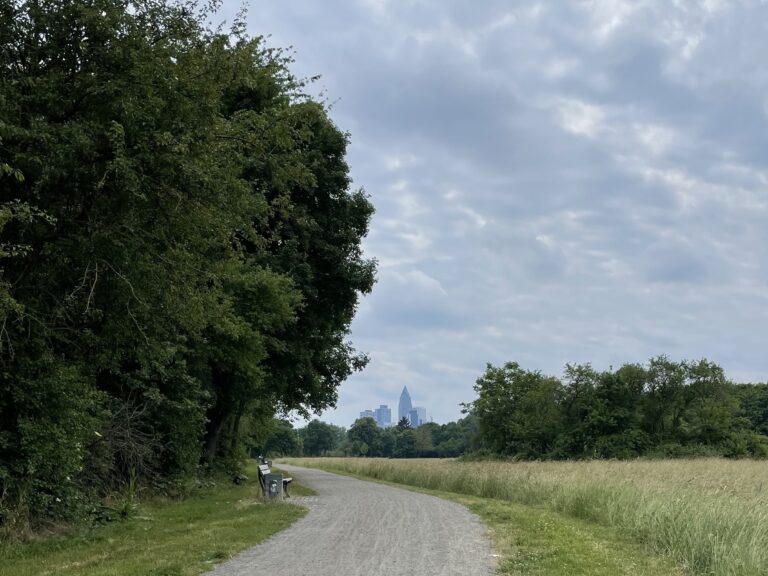 Ausflug in Nidda Park in Frankfurt am Main