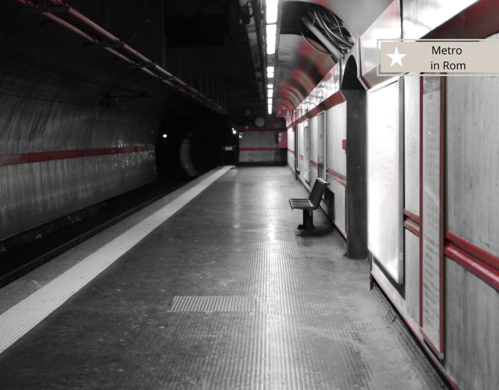 Die Metro in Rom ist kinderfreundlich und klimatisiert