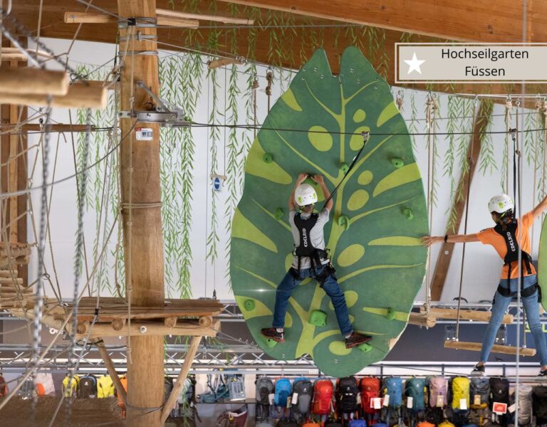 Der Hochseilgarten in Füssen - Eine ideale Indoor-Aktivität mit Kindern im Allgäu (1)