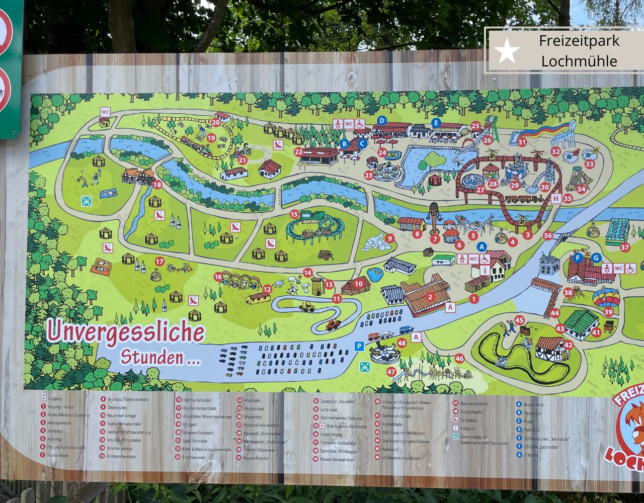 Freizeitpark Lochmühle - auch für zwei-Jährige geeignet