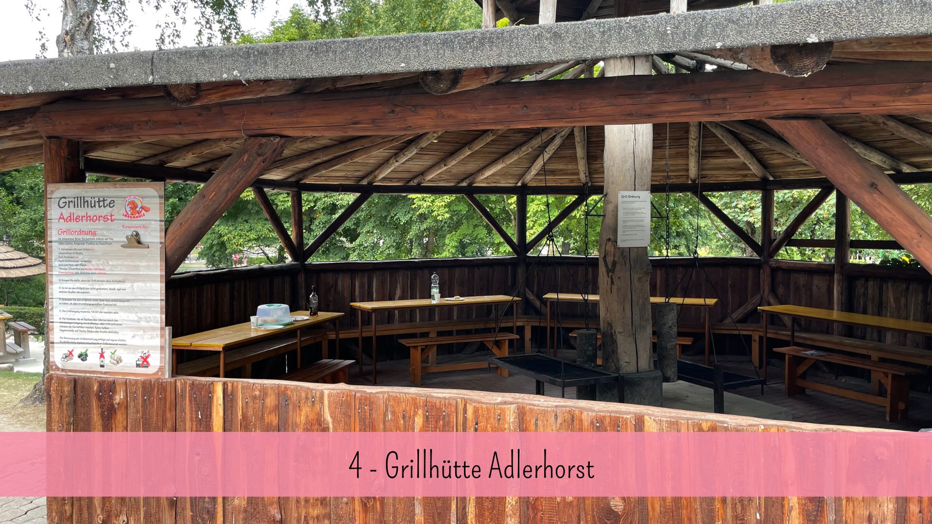 Grillhüttenplan des Freizeitparks Lochmühle in Wehrheim Einfach