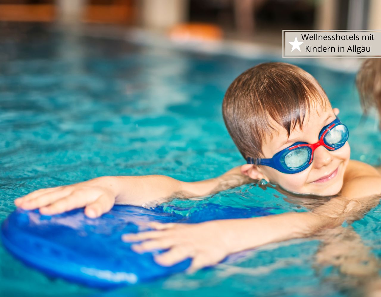 Wellnesshotels mit Kindern in Allgäu mit Schwimmbad und Schwimmkurs