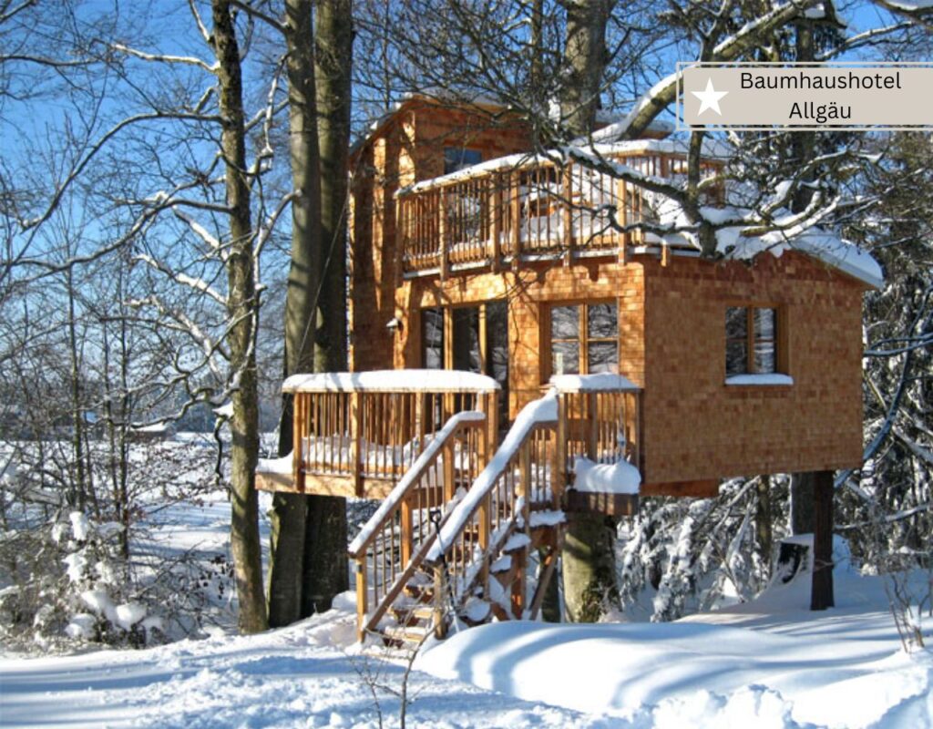 Familienurlaub im Winter - Baumhaushotel Allgäu