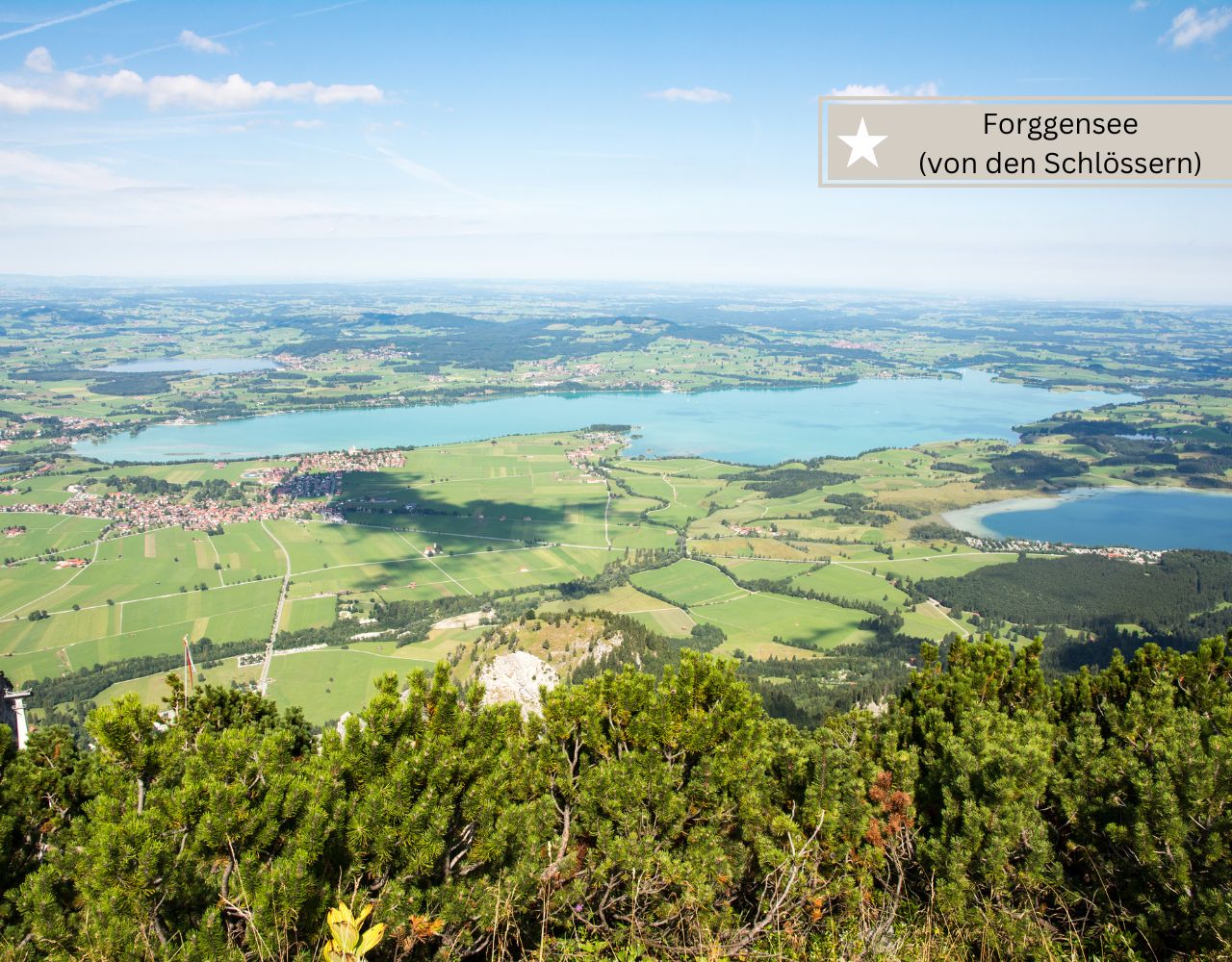 Schöne Bayerische Bergseen - Forggensee im Allgäu