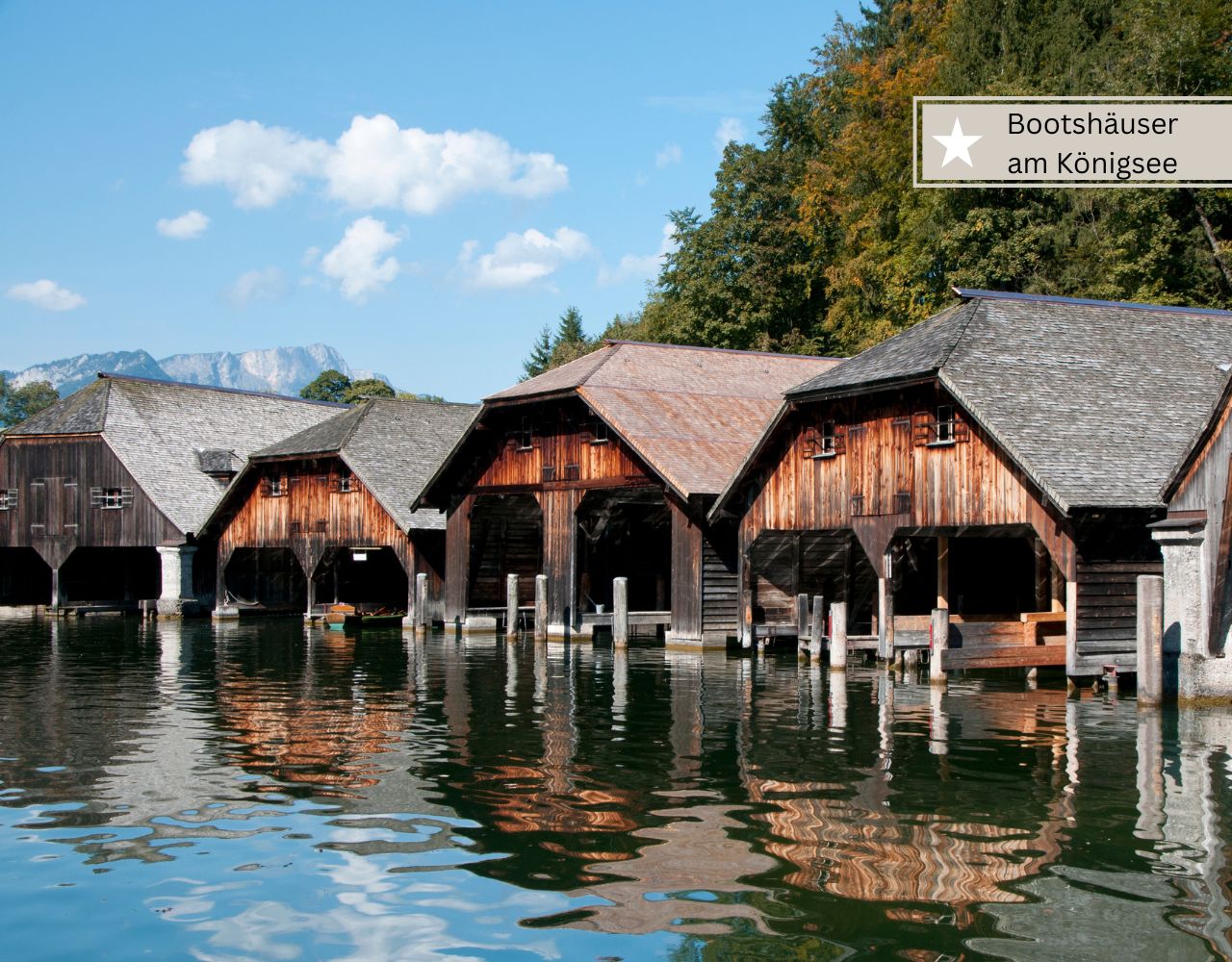 Schöne Bayerische Seen - Königsee in Oberbayern mit dem Boot