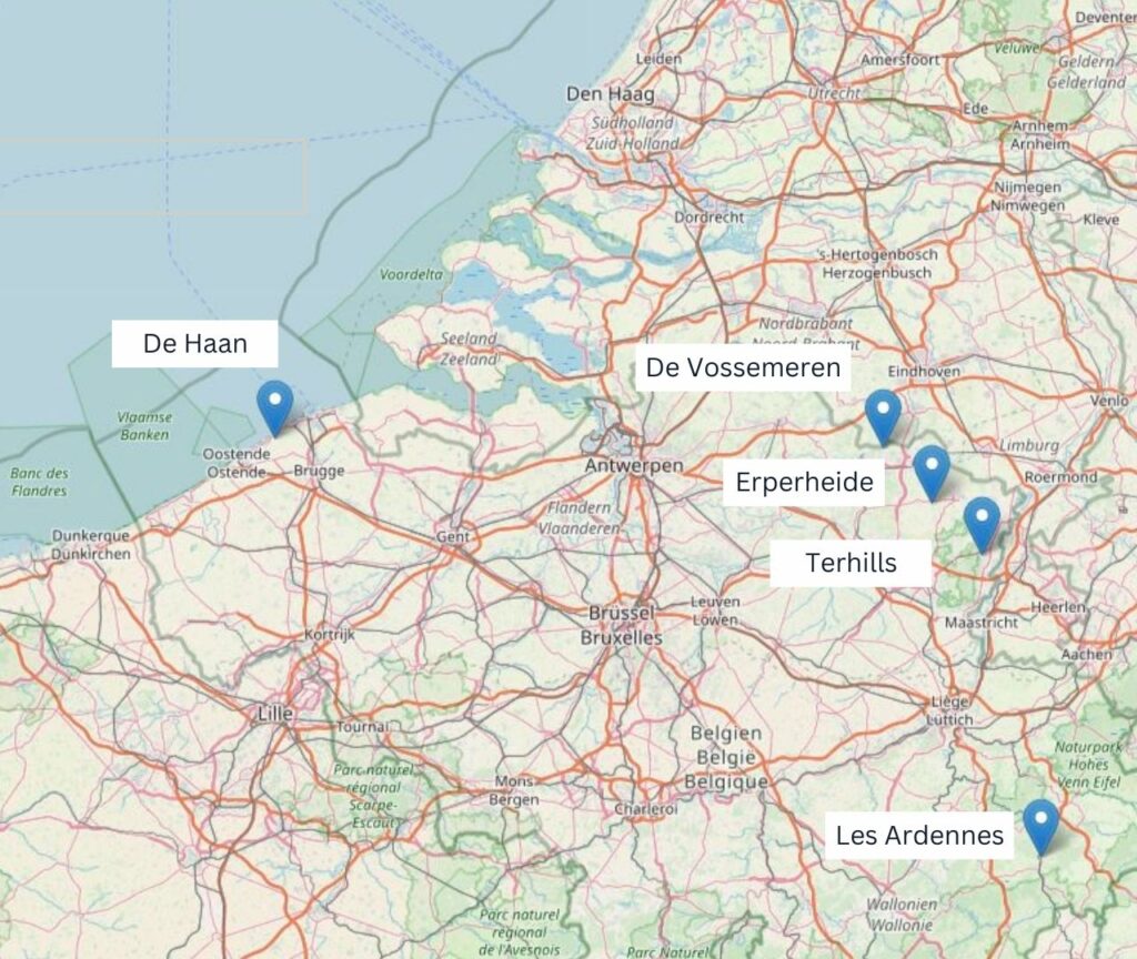 Bester Center Parcs in Belgien - Karte
