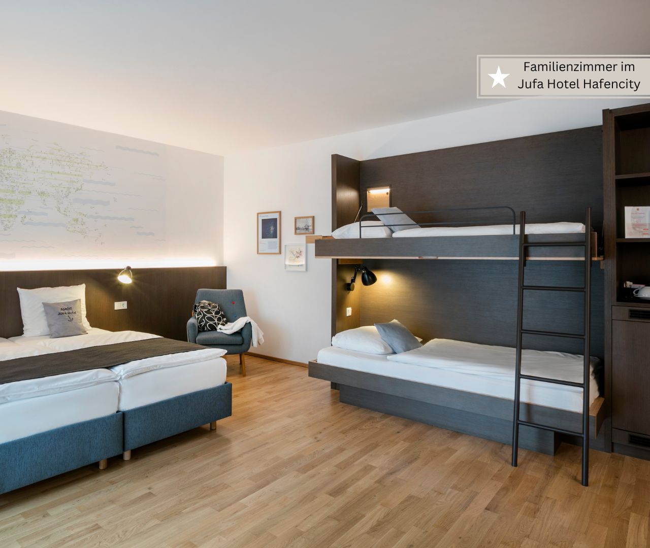 bestes Kinderhotel in Hamburg -das Jufa Hotel Hafencity mit Familienzimmer