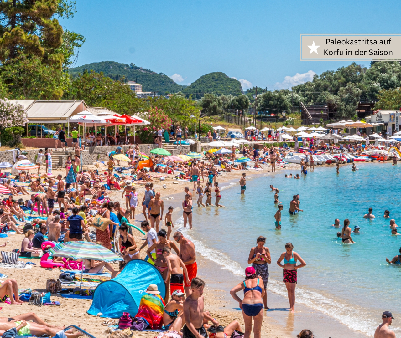 Korfu mit Kindern -Strand von Paleokastritsa (1)