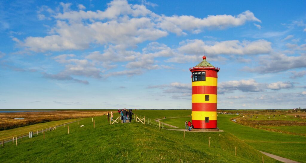 Pilsumer_Leuchtturm_in Niedersachsen an der Nordsee