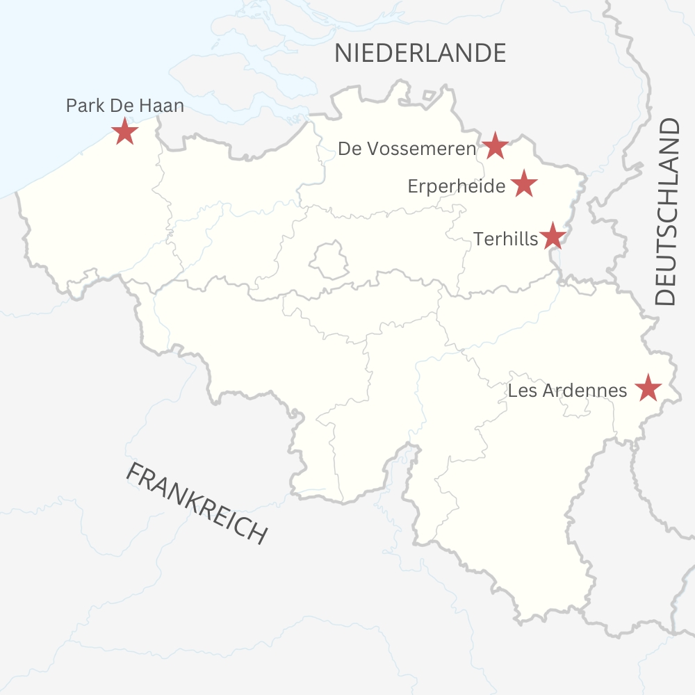 Center Parcs Karte Belgien