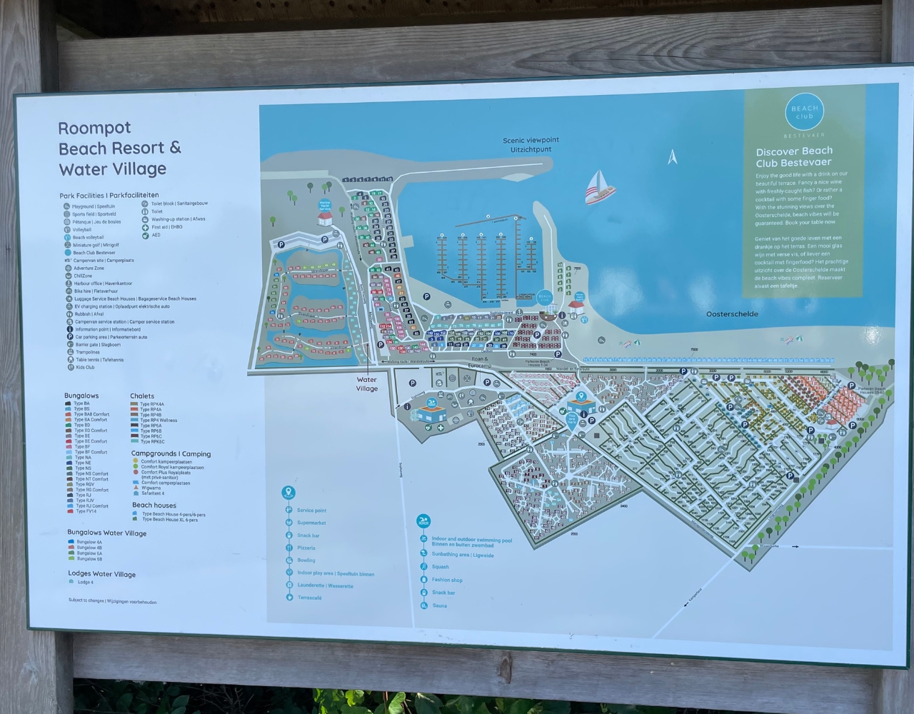 Roompot Beach Resort Parkplan